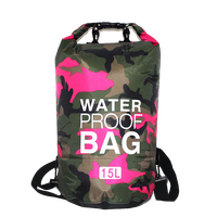 Sacs étanches Ocean Pack à fermeture roll-top, gamme 2L 5L 10L 20L 30L, sacs seau imprimés pour voyage, plage, sports, exportation usine