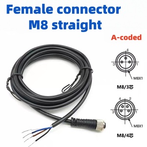 Nuevo enchufe de tipo recto de un solo lado, enchufe de un solo lado, <span class=keywords><strong>3</strong></span> núcleos, 10 metros, cerca del cable de conexión del <span class=keywords><strong>Sensor</strong></span> del interruptor Phot - Product Image 6