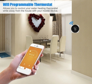Wifi thông minh nhiệt và điều khiển nhiệt độ 5 + 2/6 + 1/7 Ngày lập trình làm việc với Alexa Google Nhà Vật liệu nhựa - Product Image 4