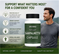 Capsules de Palmier Nain Sans Gluten Saines et Fortifiantes OBM/OEM/ODM pour Adultes – Prévention de la Chute de Cheveux chez les Hommes et les Femmes