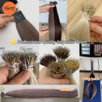 Extensiones de Cabello Humano Virgen Europeo Pre-Adheridas, Color Claro, Suaves y Sin Enredos, Económicas, Personalizables con Punta Nano