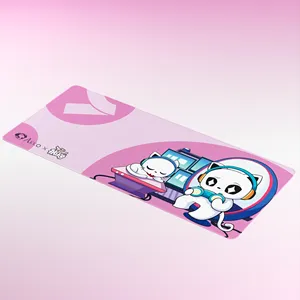 Lovely Cute <strong>pink</strong> High Quality Rubber Anti-slip Big Size Desk Keyboard Mat Mouse Pad for Gaming - Product Image 3