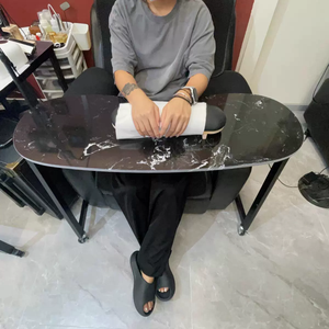 Table de manucure portable monocouche de style japonais avec roulettes, station de nail art moderne et minimaliste à poser sur le canapé - Product Image 6