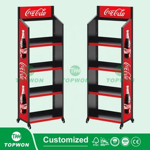 Estantes de exhibición de supermercado personalizados, estante de exhibición de piso de Metal de múltiples capas, suplemento de vitamina, soporte de exhibición de pan y pasteles - Product Image 3