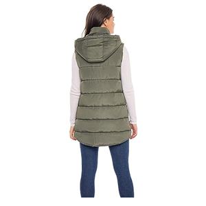 Gilet d'hiver pour femmes Veste <span class=keywords><strong>sans</strong></span> manches rembourrée Gilet long - Product Image 3