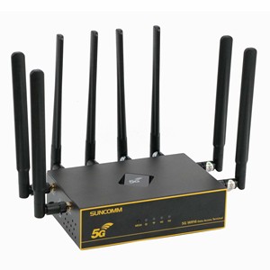 美国热卖5G cpe wifi 6路由器，带sim卡插槽外部天线SUNCOMM O1网状家用5g调制解调器