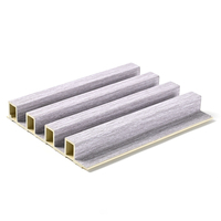 Panneaux muraux en WPC à grain de bois imperméables modernes pour la décoration murale intérieure