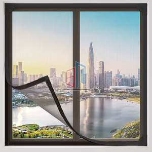 <span class=keywords><strong>Moustiquaire</strong></span> magnétique pour fenêtres, cadre en PVC, style moderne, en fibre de verre, anti-insectes, montage facile - Product Image 3