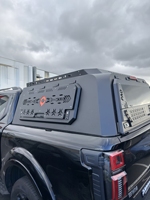 Capot de camionnette en aluminium, modèle commercial haut de gamme avec portes à double ouverture, compatible avec Ram 1500 2019-2024 Quad Cab 6.4ft, étanchéité résistante aux intempéries