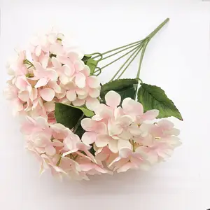 IFG large fake hydrangea bushes 6 heads hcheap artificial hydrangea flower wedding decoration