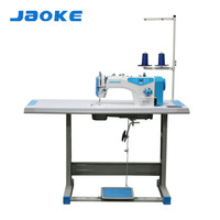 Machine à coudre industrielle plate à point noué à entraînement direct par ordinateur à une aiguille JAOKE JK-Y1, haute vitesse, 550W, automatique