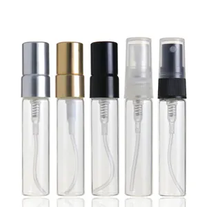 Lage Moq Groothandel Verstuiver 5Ml Clear Hervulbare Reizen Verpakking Parfum Sample Spray Fles Mini Flacon Met Spray