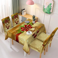 Usine directement pas cher maison décorative pour la fête nouveau design populaire couverture de table en tissu de Noël