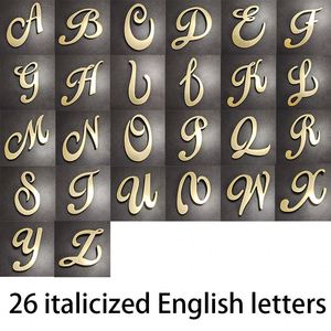 Pegatinas de Letras 3D en Acrílico, 10cm, Letras Decorativas en Espejo, Alfabeto Inglés de la A a la Z, para Decoración de Paredes, Venta al Por Mayor - Product Image 2