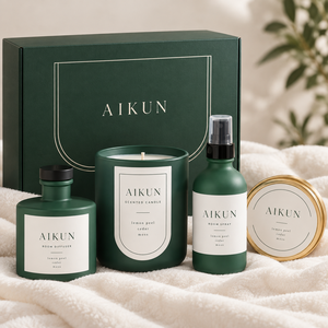 Aikun <b>Protective</b> Insert Custom Home Fragrance Gift Set with Scented Candle Reed Diffuser Room Spray Private Label OEM ODM - Product Image 2