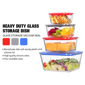 حاوية تخزين طعام بالميكروويف جاهزة للوجبات الجاهزة من زجاج حفظ طازج للمطبخ خالية من بيسفين بيسفين - Product Image 2