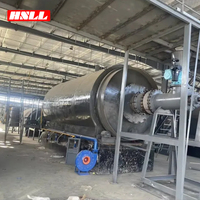 Usine de pyrolyse pour la conversion de déchets de caoutchouc recyclé, pneus de serre et film plastique en huile combustible