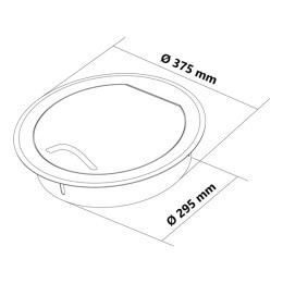 Finestra di posta STYLO (Acciaio Inossidabile) Ø 300 mm - Product Image 4