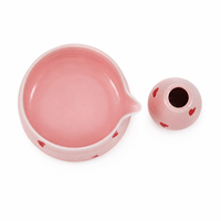 Kit de fouet à matcha rose personnalisé, ensemble de matcha, bol en bambou, ensemble de matcha rose