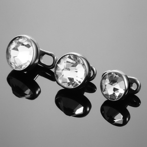 Perhiasan Tubuh <span class=keywords><strong>Titanium</strong></span> G23 Micro Dermal Piercing, Tersembunyi di Kulit, Piercing Diver dengan Permata Bening 3/4/5mm, Basis Dermal Anchor - Product Image 6