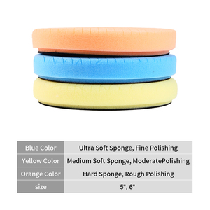 Juego de 3 Almohadillas de Espuma para Pulir Cilindros de 5 Pulgadas, para Pulir Carrocerías de Automóviles - Product Image 2