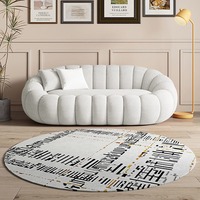 Canapé de salon moderne, luxe léger, fauteuil pouf en forme de citrouille, canapé minimaliste trois places