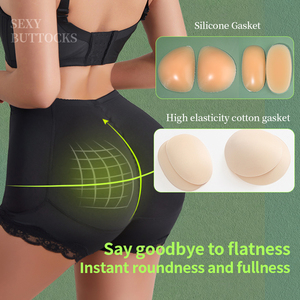 OEM/ODM Women <strong>Boyshort</strong> Silicone Padded Pants for Women Hip Enhancer Shapewear <strong>Knickers</strong> Buttocks Tummy Control Padded Panties - Product Image 4