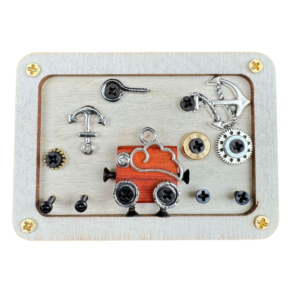 Sailor Robot Wooden Fridge Magnets