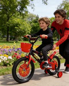 <span class=keywords><strong>Bicicleta</strong></span> Infantil Spider-Man de 12/<span class=keywords><strong>14</strong></span>/16 Pulgadas para Niños con Ruedas de Entrenamiento y Canasta, Juguete de Ciclismo para Niños al Aire Libre - Product Image 2