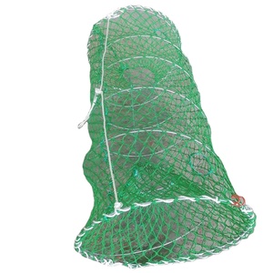 Pièges à crabes/homards/poulpes/poissons en acier inoxydable de grande taille 30 pouces * 160 cm 5-7 mm avec poche à appât pour le marché américain - Product Image 1