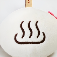 Porte-clés pendentif en peluche personnalisé OEM avec rembourrage en coton PP, inodore, taille adaptable, unisexe, cadeau d'anniversaire