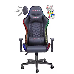 <span class=keywords><strong>Silla</strong></span> <span class=keywords><strong>Gamer</strong></span> Moderna de Lujo con <span class=keywords><strong>Luces</strong></span> LED RGB, Función de Masaje, Cuero PU, Elevación de Gas de 3 Etapas, Reposabrazos Ajustables para un Juego Cómodo - Product Image 6