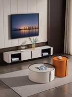 Table basse en bois massif Lovein de style crème minimaliste moderne, meuble TV de luxe, mobilier de salon en bois haut de gamme
