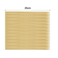 Brochettes de barbecue jetables en bambou pour chiens de maïs longs bâtons soudés pour la nourriture et le nettoyage en plein air emballés dans des sacs