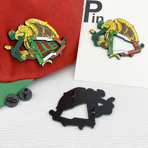 Pin para sombrero con insignia de águila mexicana, tipo hebilla de fundición a presión, emblema decorativo para gorra de béisbol, accesorio para sombrero deportivo de adulto - Product Image 3