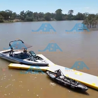 Ponton flottant gonflable en Y de qualité commerciale, robuste, avec technologie Drop-Stitch, pour le stationnement et le stockage de bateaux, marinas et stations balnéaires