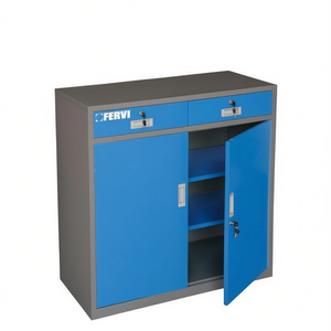 Armoire à outils Fervi avec portes et tiroirs, unité de rangement de 80 cm de largeur pour l'organisation d'atelier - Product Image 1