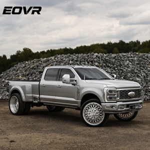 عجلات مصنوعة بالحدادة من سبائك الألومنيوم ذات حافة عميقة لسيارات فورد GTR ودودج F250 وC10 وF150 بيك أب، مقاسات 20×12/14، 22×10/12/14، 24×10/12/14/<span class=keywords><strong>16</strong></span>، 26×12/14 بوصة - Product Image 3