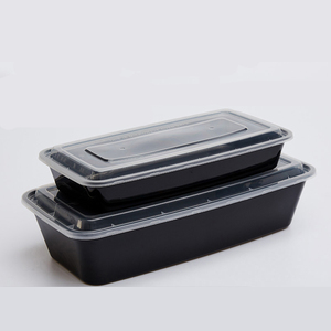 Takeaway boxes clear pp disposable lunch box transparent plastic packaging box with lid