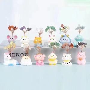 ต้นไม้โชคดีคริสตัลอเมทิสต์ 12 ราศีพร้อมต้นไม้เงินฐานการ์ตูนสัตว์ฮวงจุ้ย - Product Image 3