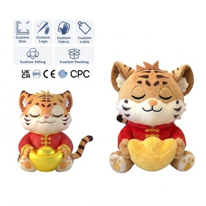 Peluche de Tigre Personalizado OEM, Peluche de Tigre Suave y Relajante, Juguete de Peluche de Alta Calidad con Relleno de Algodón PP, Muñeco para Regalo Infantil - Product Image 1