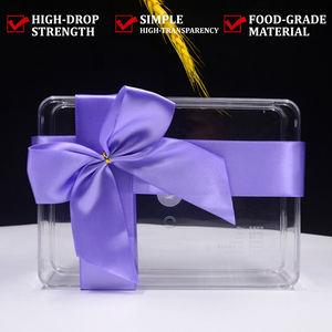 Vente en gros de boîtes transparentes rectangulaires, boîtes de rangement en plastique rigide de qualité alimentaire, et boîtes cadeaux pour noix sèches - Product Image 3
