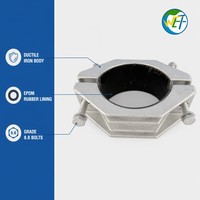Collier de serrage en aluminium anti-corrosion pour câble, série Wolf JGH JGW, fixation à vis pour câble de puissance monobrin haute tension, compatible avec câbles de 40 à 120 mm