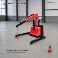 Grue de sol électrique à batterie CSEC-1200, 1200 kg, avec pied de support inclinable réglable pour levage en atelier, avec certification CE