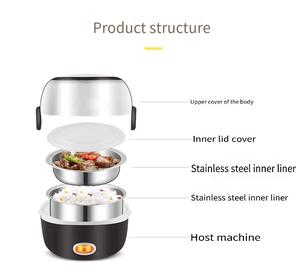 Lonchera Eléctrica Inteligente Multifuncional, Calentamiento Rápido, Ecológica, de Plástico, para Comida Compartilhada, Uso Doméstico, Portátil, Mini - Product Image 5
