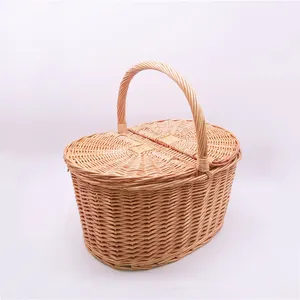 Cesto di frutta da Picnic in vimini PP Rattan di buona qualità fatto a mano Eco Friendly vacanza nuovo Design