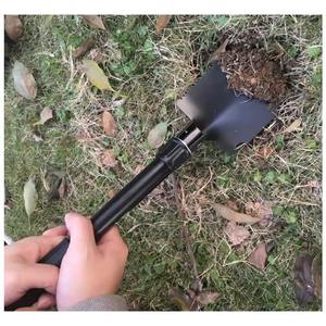 Pelle de survie multifonction pliable portable pour le camping, outil de nettoyage de jardin extérieur avec poignée boussole pour pelle à neige - Product Image 5