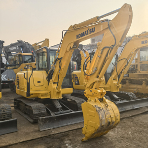 Une bonne performance 5 tonnes 6 tonnes d'excavatrice Komatsu PC56 utilisée à bas prix à vendre Excavatrice sur chenilles Excavatrice d'occasion PC56-7 Komatsu - Product Image 2