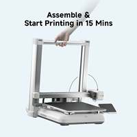 Imprimante 3D Anycubic Kobra 4, vitesse élevée 600 mm/s, volume d'impression 260x260x260 mm, 300 ° Buse en acier trempé pour nivellement automatique