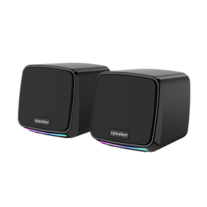 Bán buôn <span class=keywords><strong>USB</strong></span> 2.0 có dây RGB Loa máy tính hệ thống đen <span class=keywords><strong>mini</strong></span> máy tính để bàn nhà hát âm thanh với ánh sáng LED cho chơi game - Product Image 1